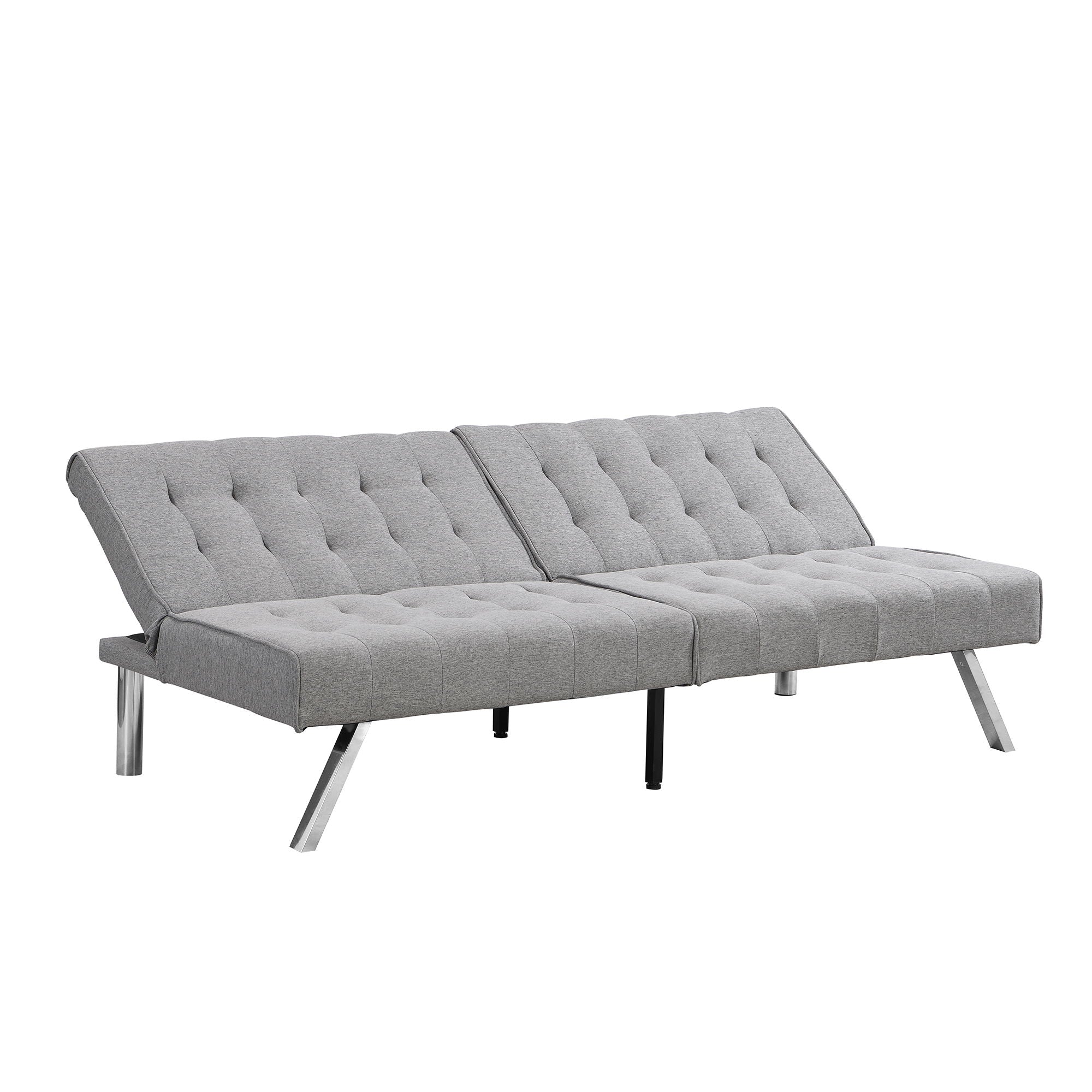 Modern Sofa Bed With Wood Frame And Stainless Legs