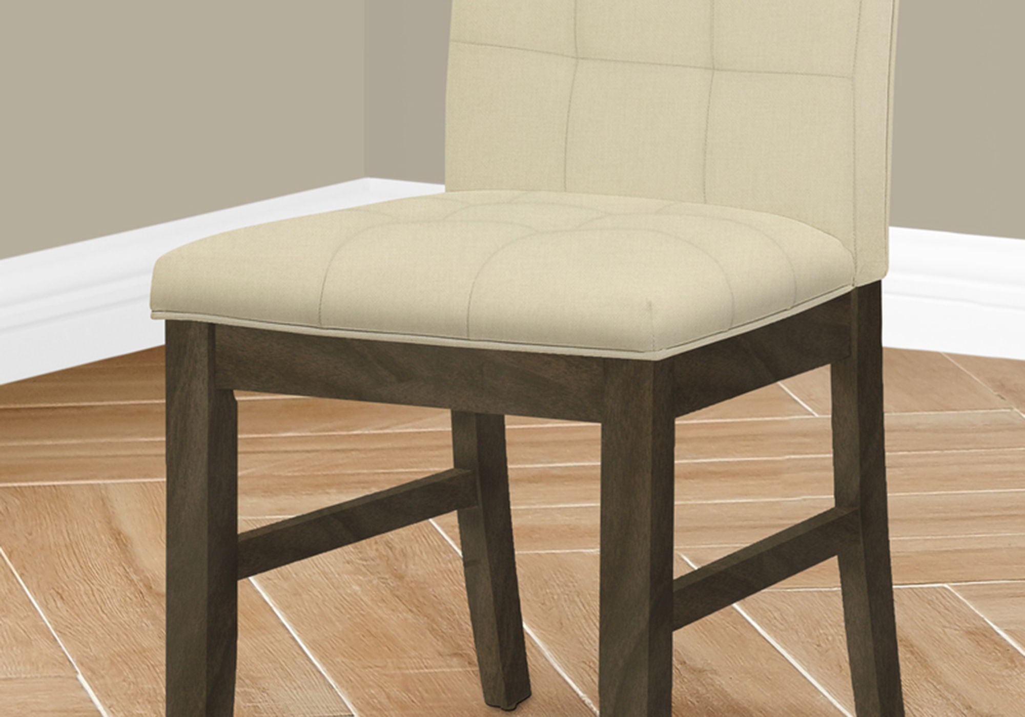 Dining Chair, Upholstered, Dining Room, Transitional (Set of 2) - Cream