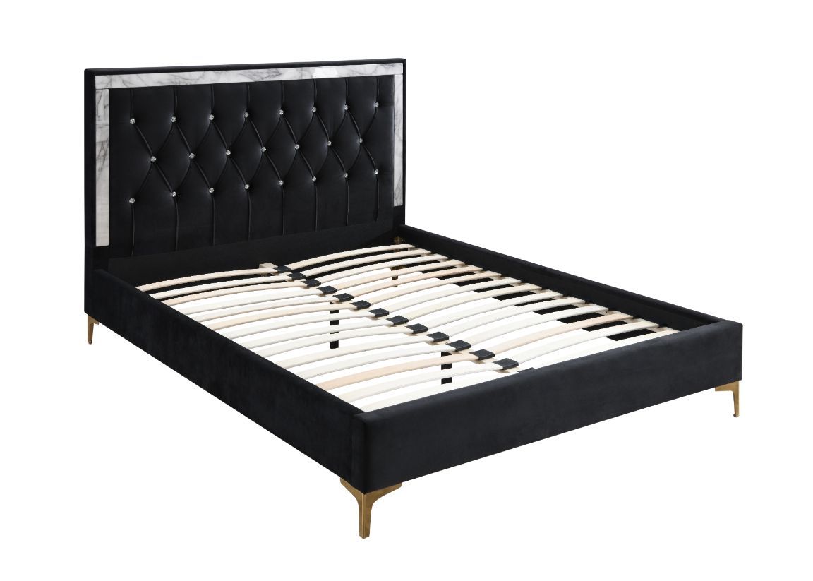ACME Rowan - Upholstered Bed | Meri Furniture
