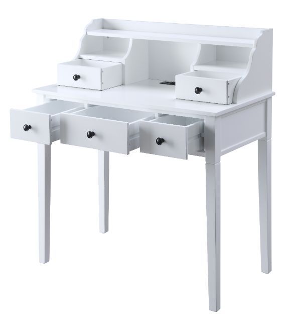 ACME Agia - Desk - White Finish | Meri Furniture