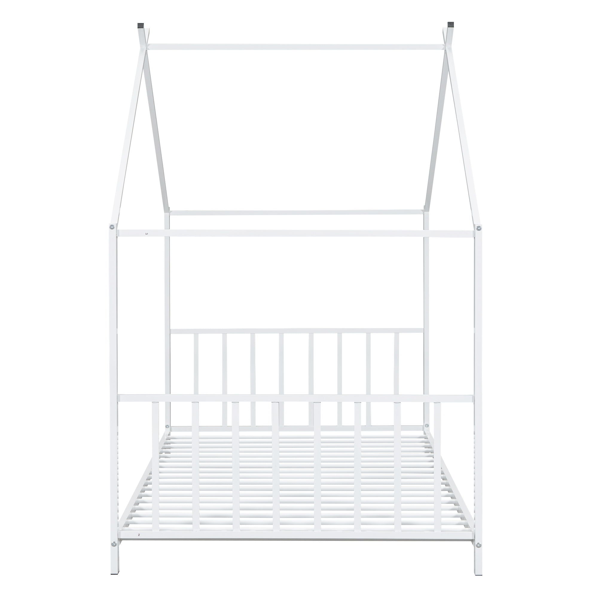 Metal House Platform Bed With Modern Design And Durable Frame