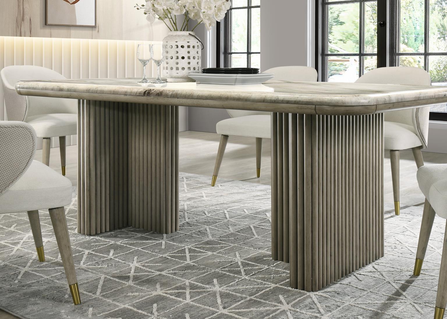 D070 - Dining Chair (Set of 2) - Oak / Tilton Ivory