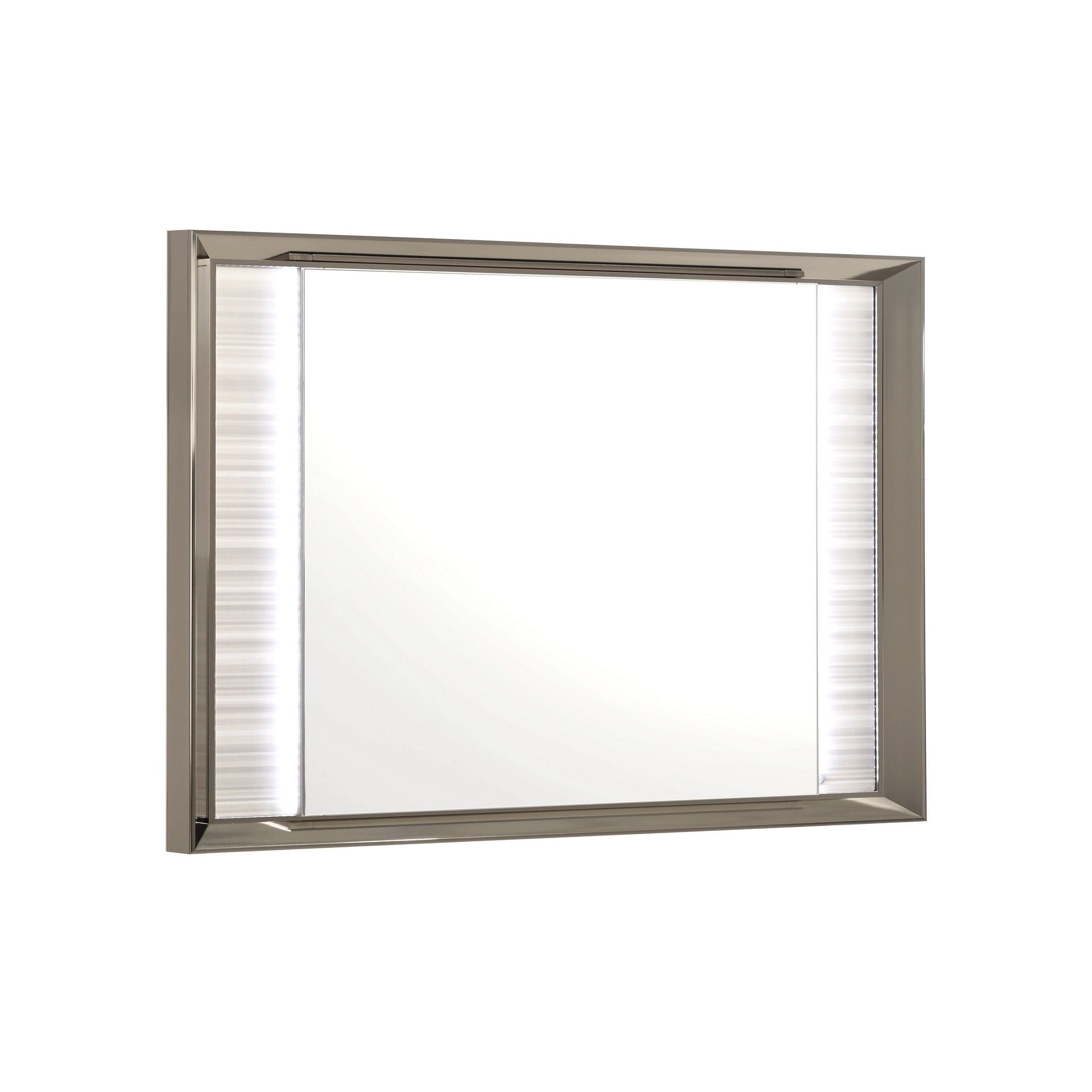 Star - Mirror With Built In LED And Frame - White