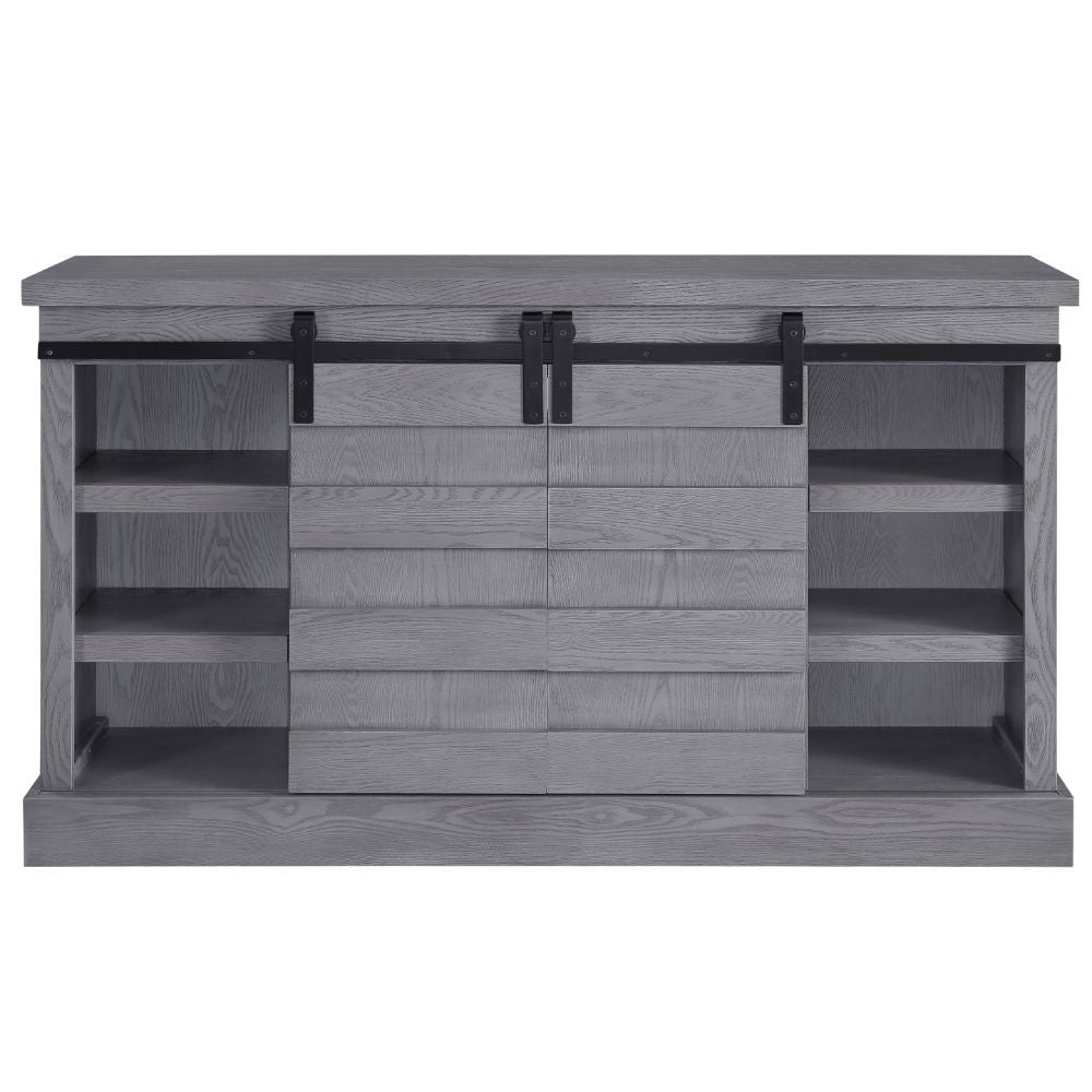 ACME Amrita - TV Stand - Gray Oak | Meri Furniture