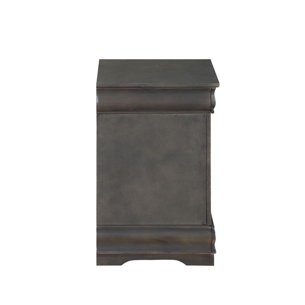 ACME Bring casual elegance into your home with the Louis Phillipe nightstand. This nightstand is a piece that offers any bedroom a sophisticated look. | Meri Furniture