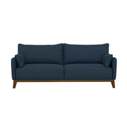 Sofa Wide With Attached Legs - Blue