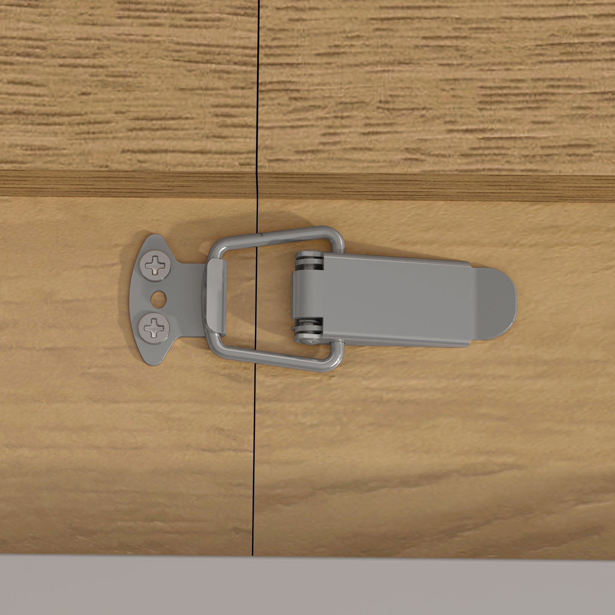 Retractable Square Dining Table, Seating 4 - 6 People, Cross Base With Stainless Steel Tubing, Expandable - Natural