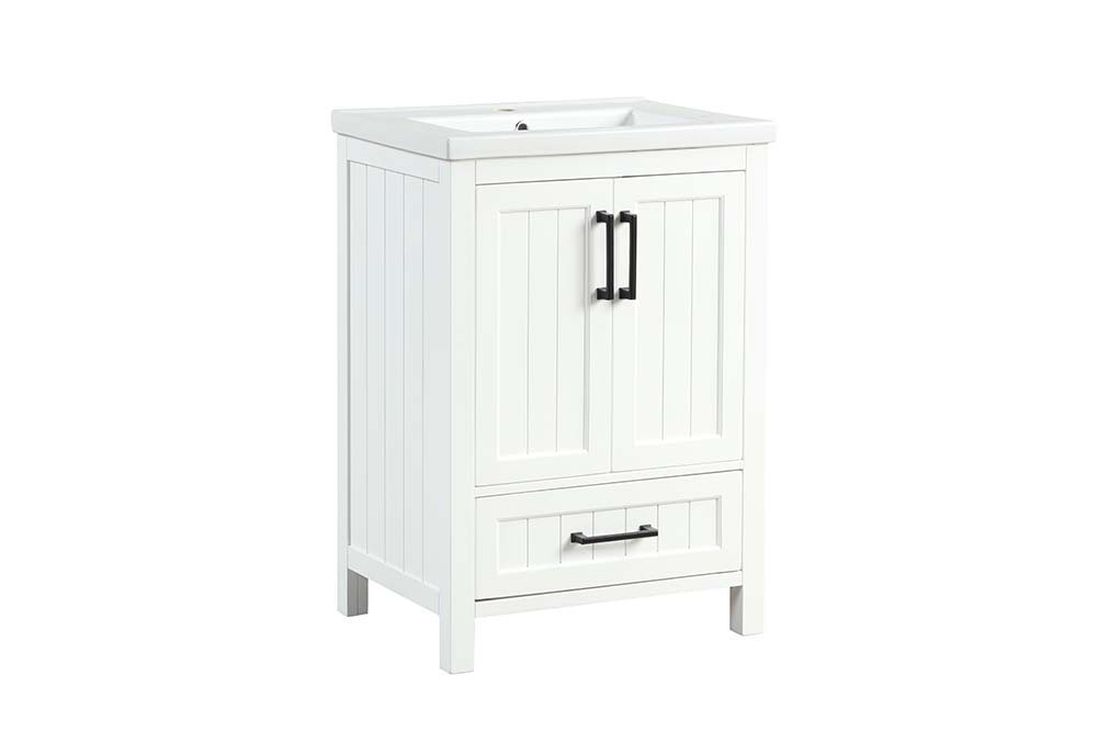 ACME Mysie - Sink Cabinet - White Finish | Meri Furniture
