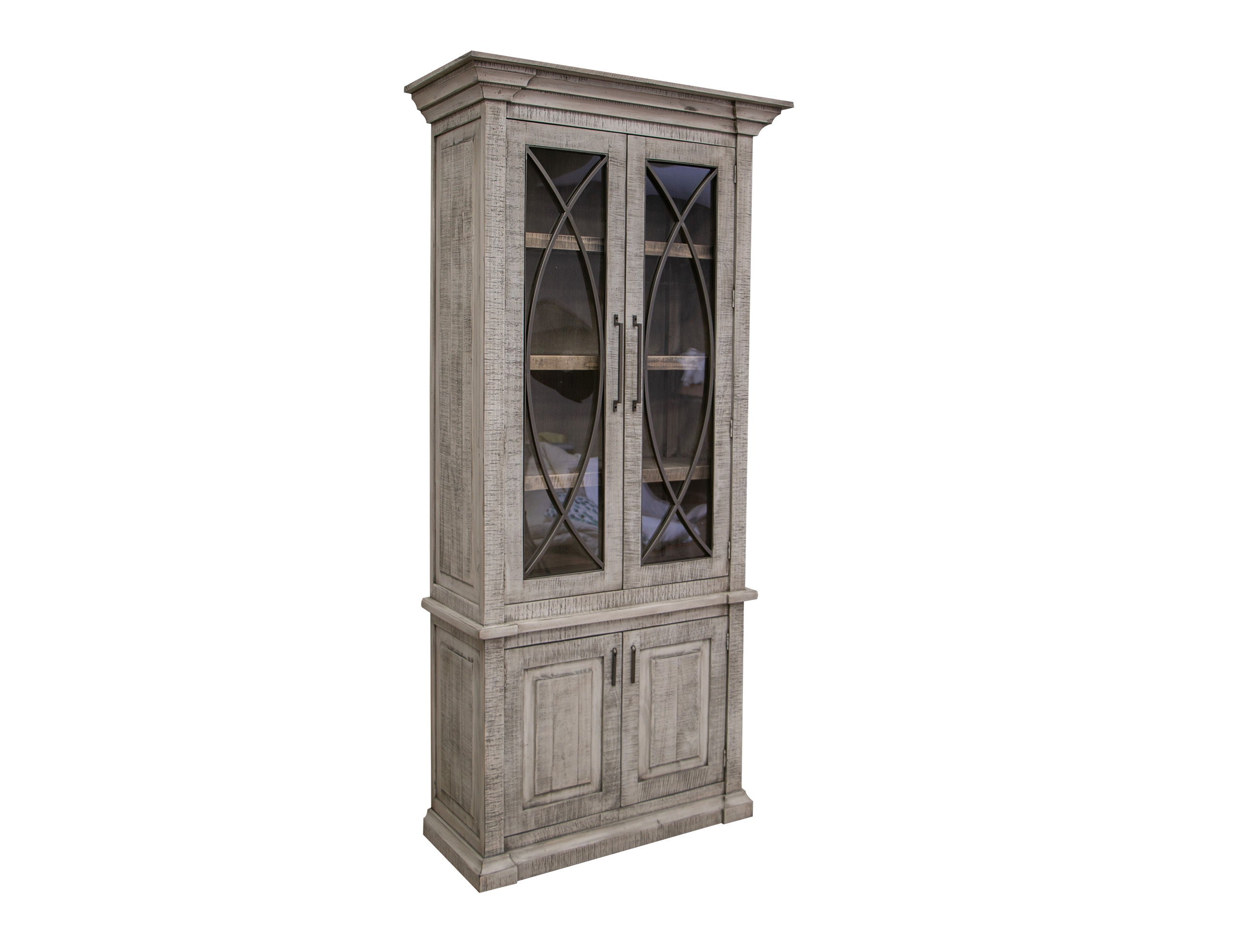 International Furniture Direct Marlin - Cabinet - Gray | Meri Furniture