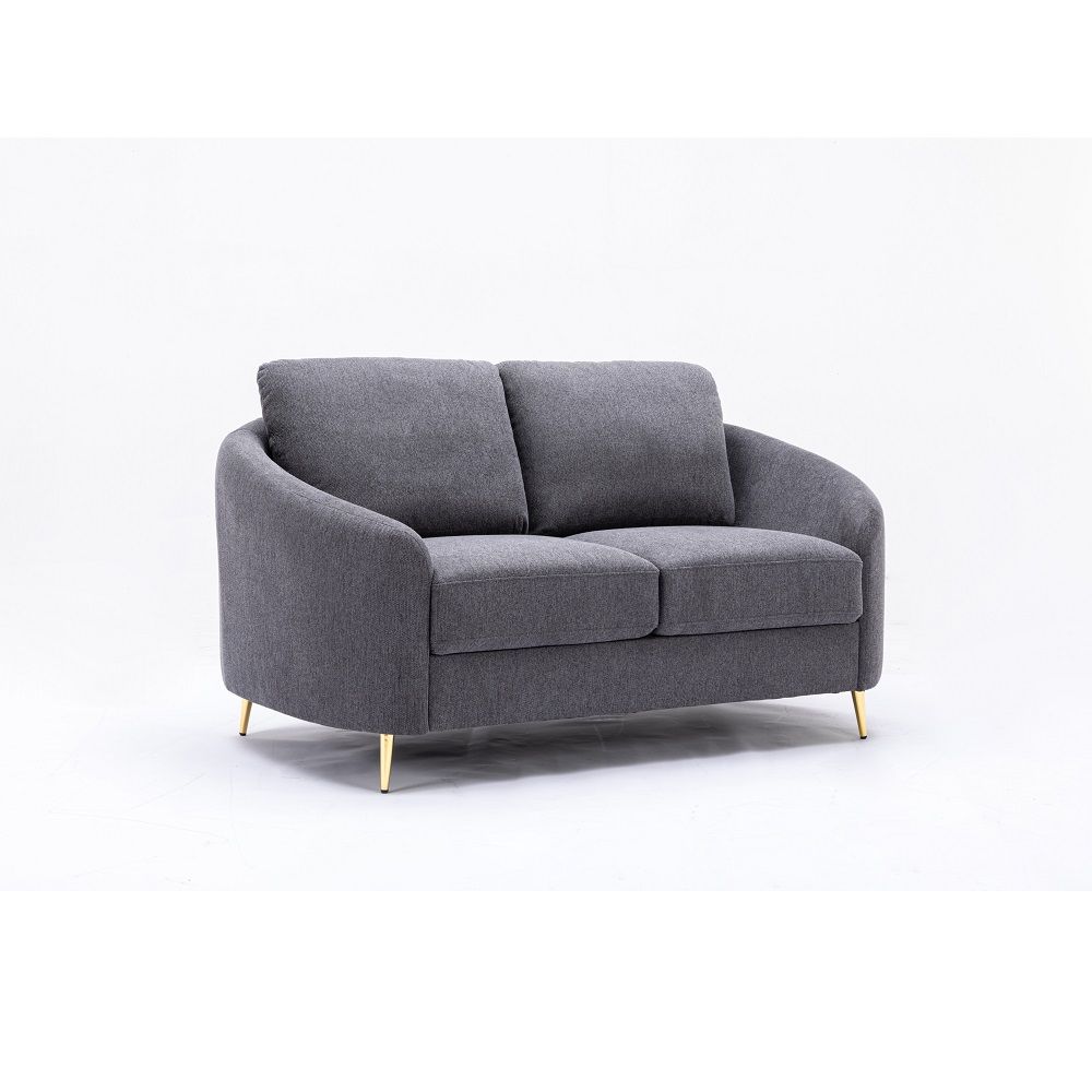 ACME Yuina - Loveseat - Gray Linen | Meri Furniture