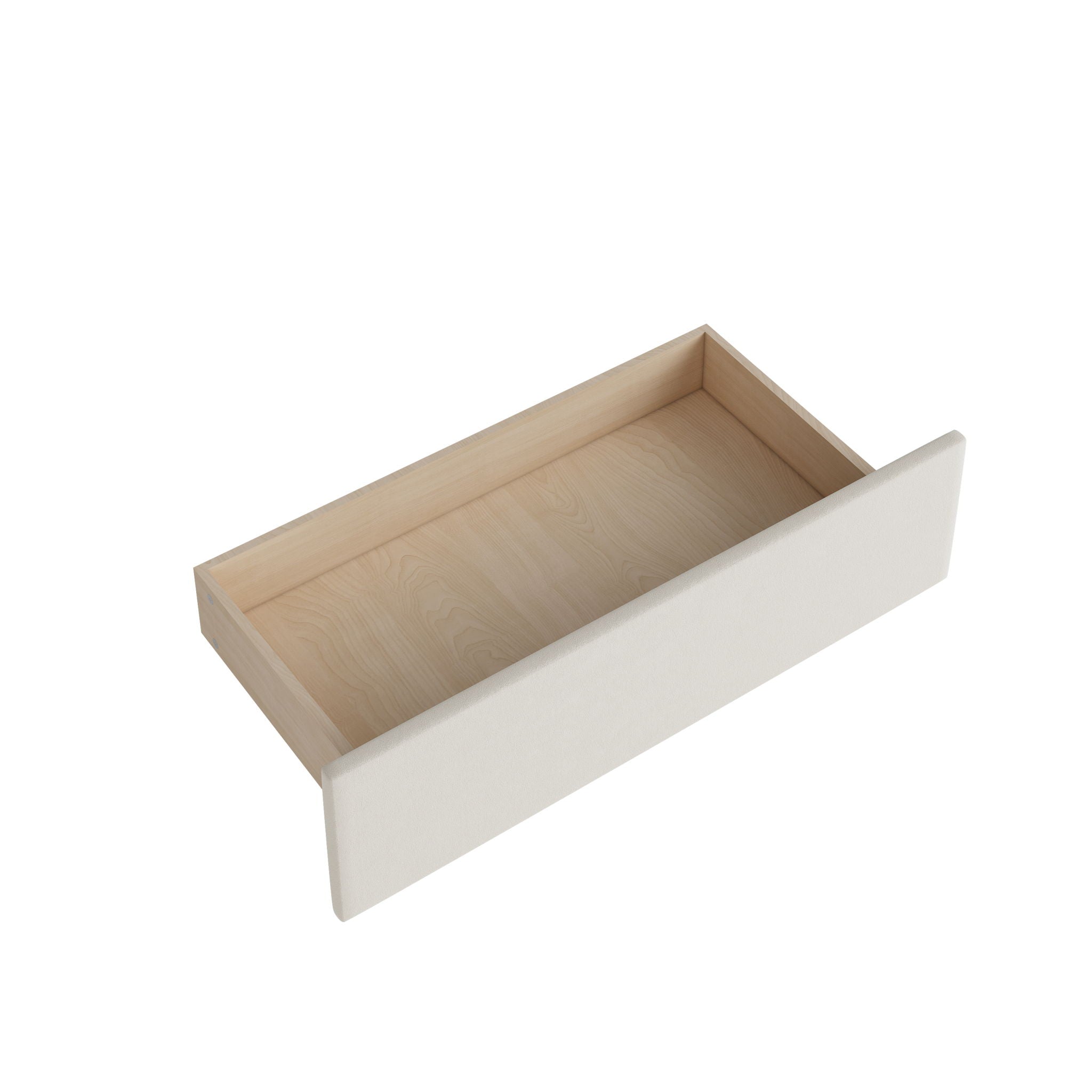 L Shaped Upholstered Platform Bed With Storage And Drawers