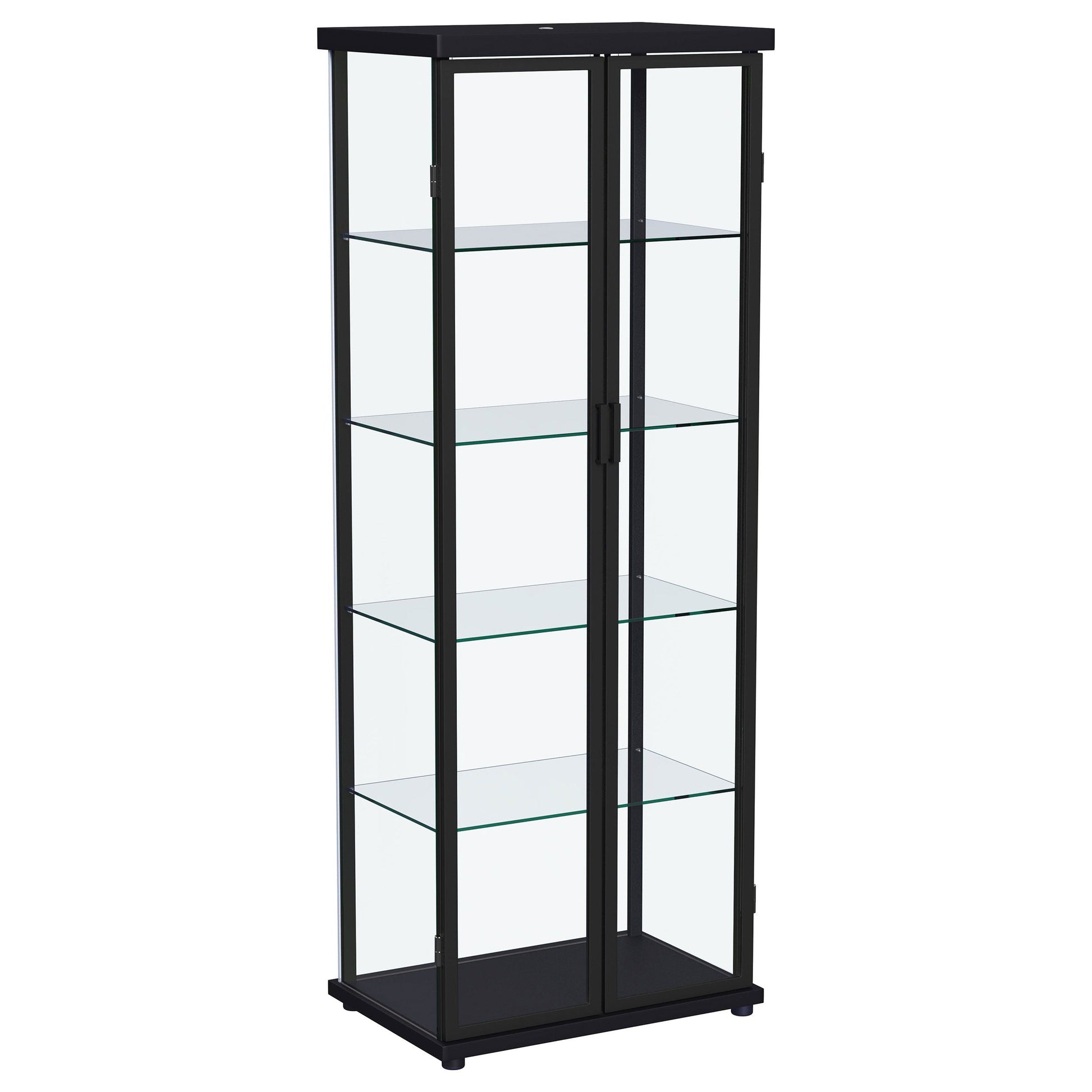 Coaster Fine Furniture Aero - 5-Shelf Display Curio Cabinet With Led Lighting | Meri Furniture