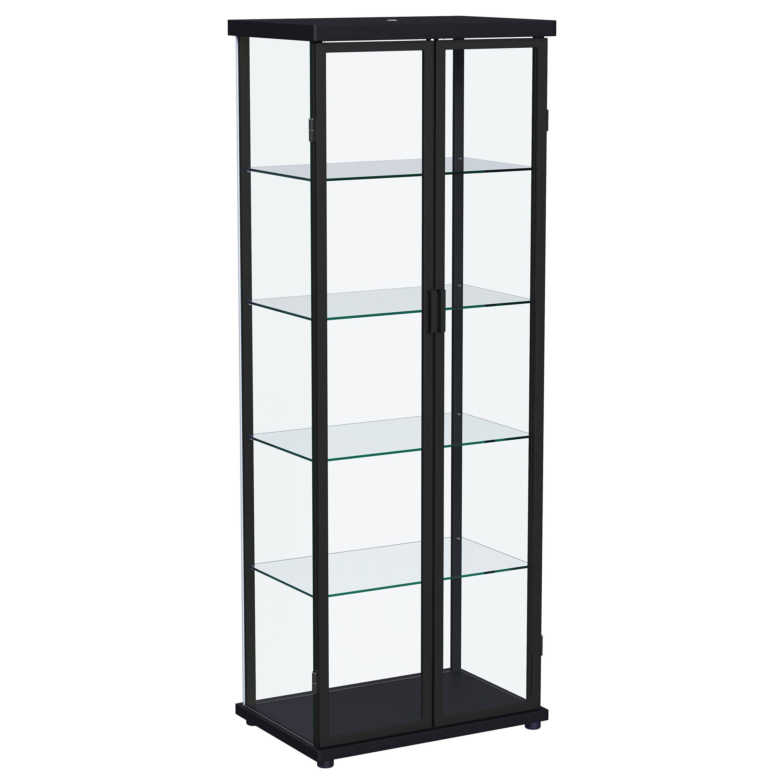 Coaster Fine Furniture Aero - 5-Shelf Display Curio Cabinet With Led Lighting | Meri Furniture