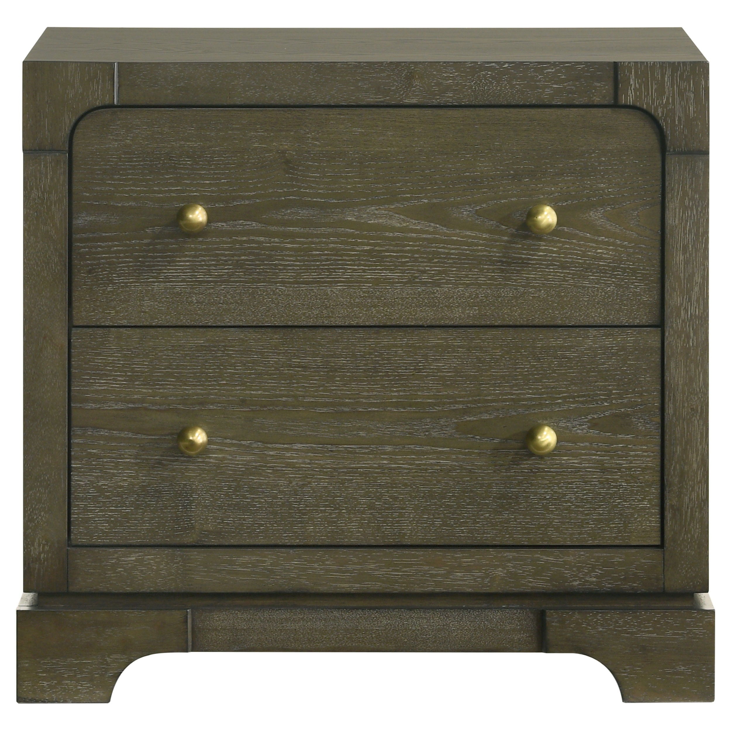 Coaster Fine Furniture Gran Park - 2-Drawer Nightstand Bedside Table - Dark Cocoa | Meri Furniture