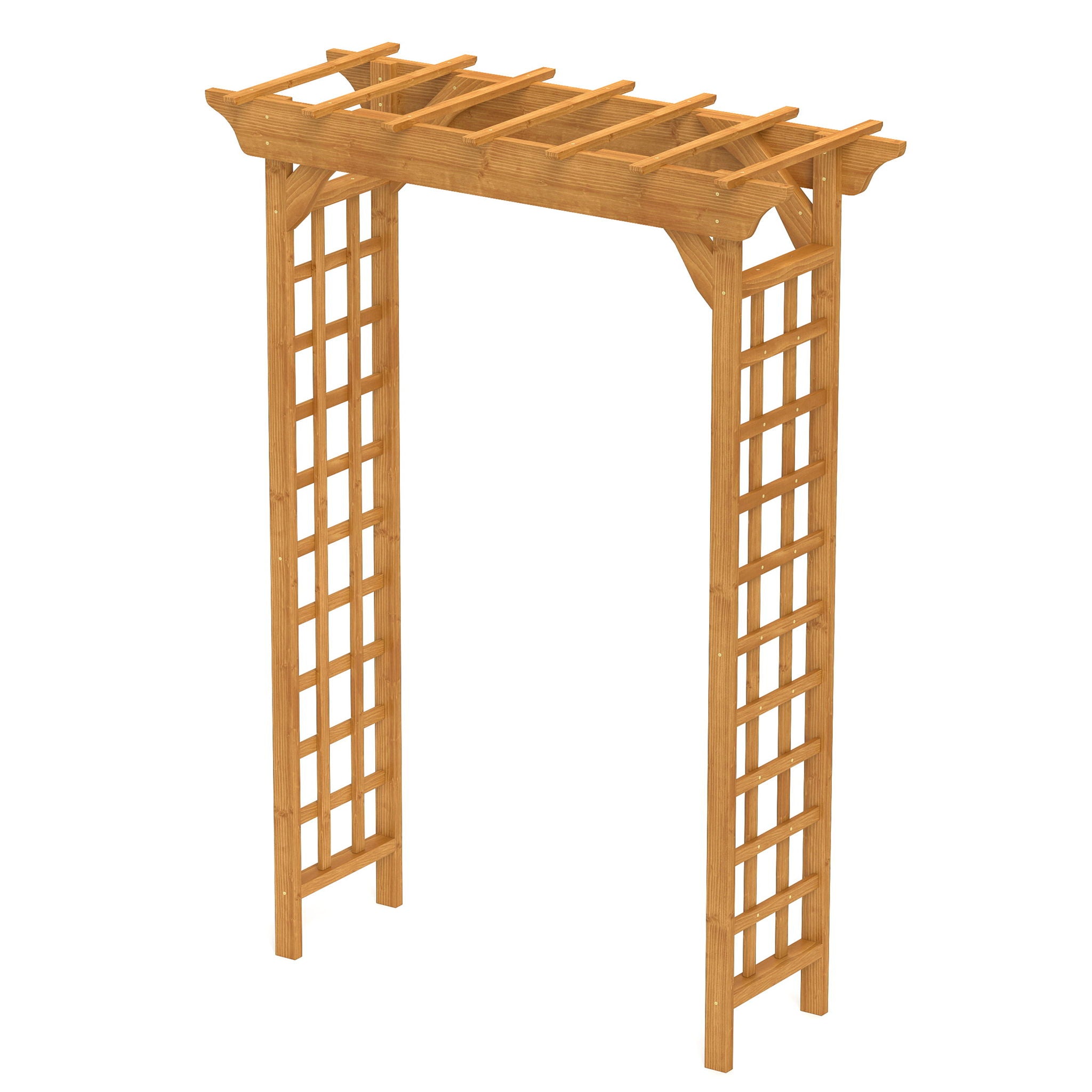 Arbor, Wedding Arch For Ceremony, Trellis For Plant Climbing, Christmas Decor Pergola For Garden Backyard - Yellow