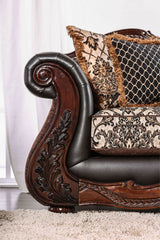 Furniture of America Jamael - Sofa - Brown / Espresso | Meri Furniture