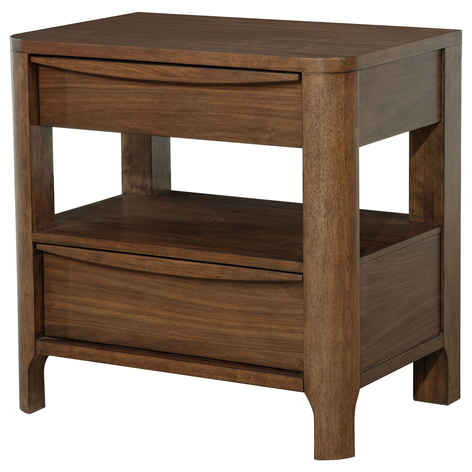 Coaster Fine Furniture Maderia - 2-Drawer Nightstand Bedside Table - Walnut | Meri Furniture