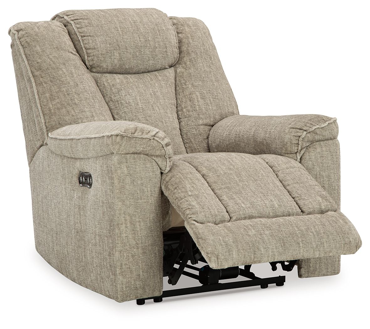 Signature Design by Ashley® Hindmarsh - Stone - Power Recliner/ Adj Headrest | Meri Furniture
