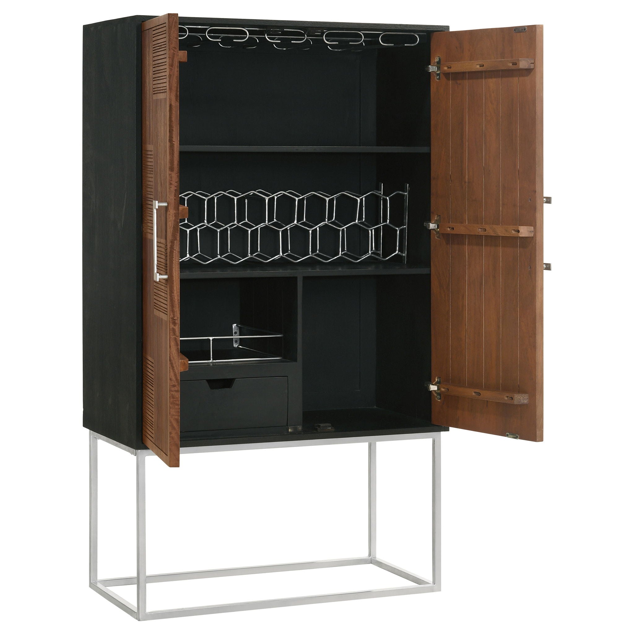 Washoe - 2 Door Bar Cabinet - Walnut