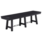 Coaster Fine Furniture Newport - Wood Trestle Base Dining Bench - Black | Meri Furniture