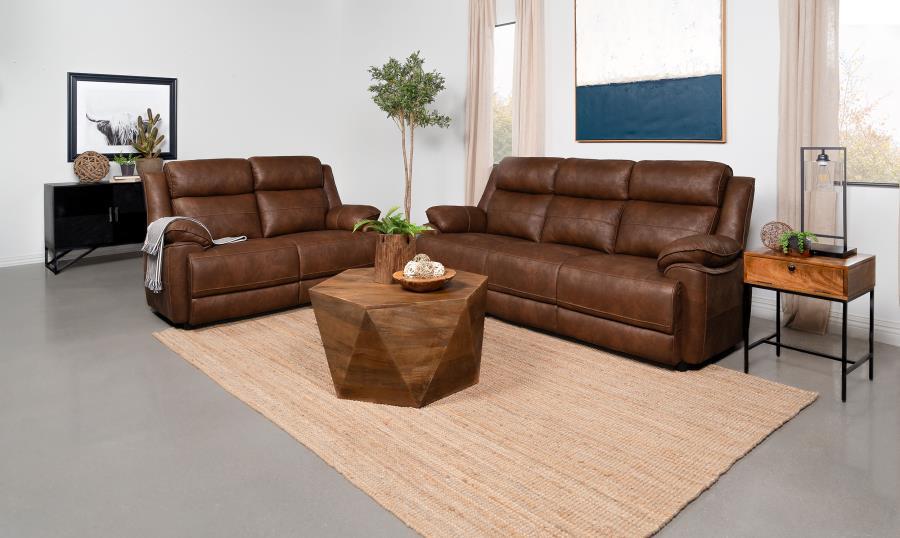 Coaster Fine Furniture Ellington - Upholstered Padded Arm Sofa Set | Meri Furniture