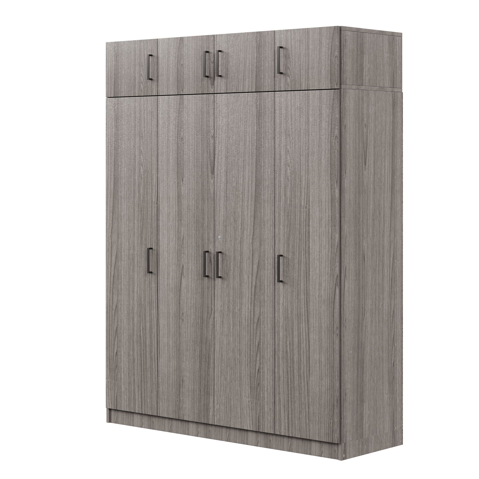 Contemporary 4 Door Wardrobe With 1 Drawer And Top Cabinet