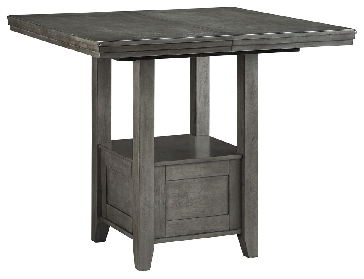 Ashley Furniture Hallanden - Gray - Rectangular Dining Room Counter Extension Table | Meri Furniture