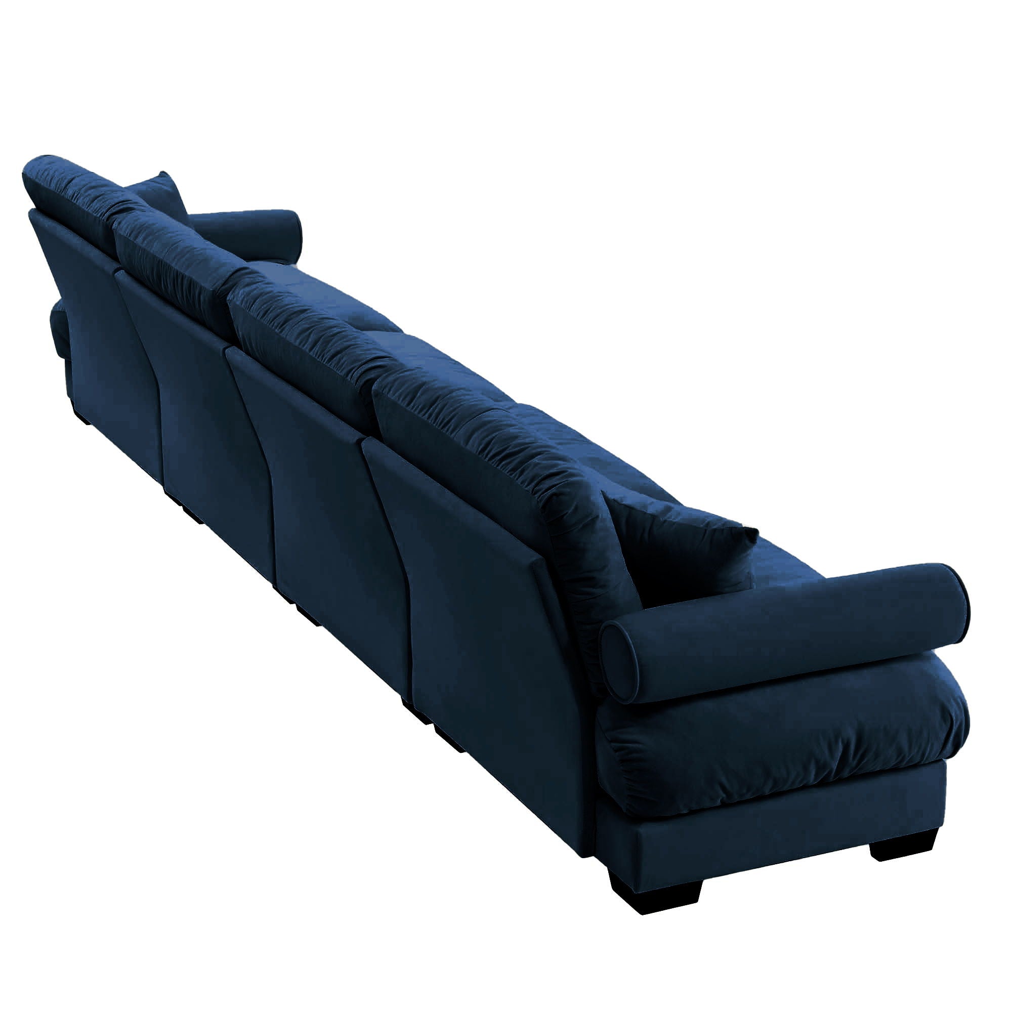 Super Comfort Oversized Modular Velvet Sectional Sofa, Deep Seat Convertible L Shaped Couch