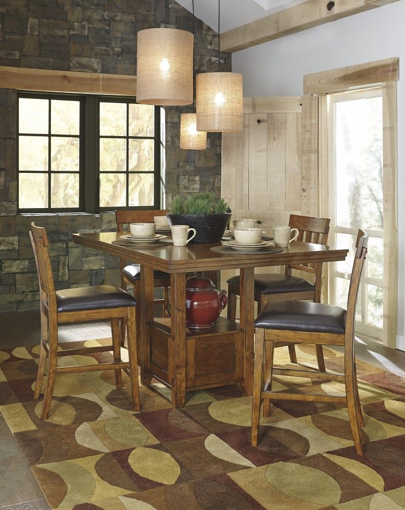 Signature Design by Ashley® Ralene - Counter Height Dining Room Set | Meri Furniture