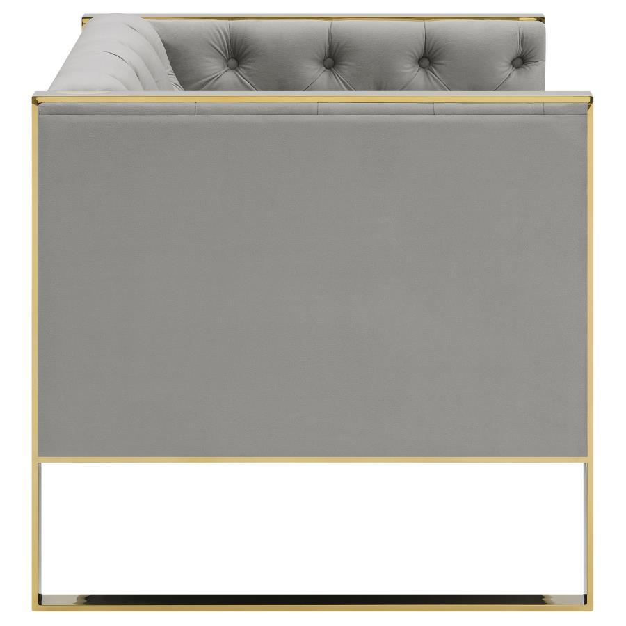 Coaster Fine Furniture Eastbrook - Velvet Upholstered Tufted Sofa Set | Meri Furniture
