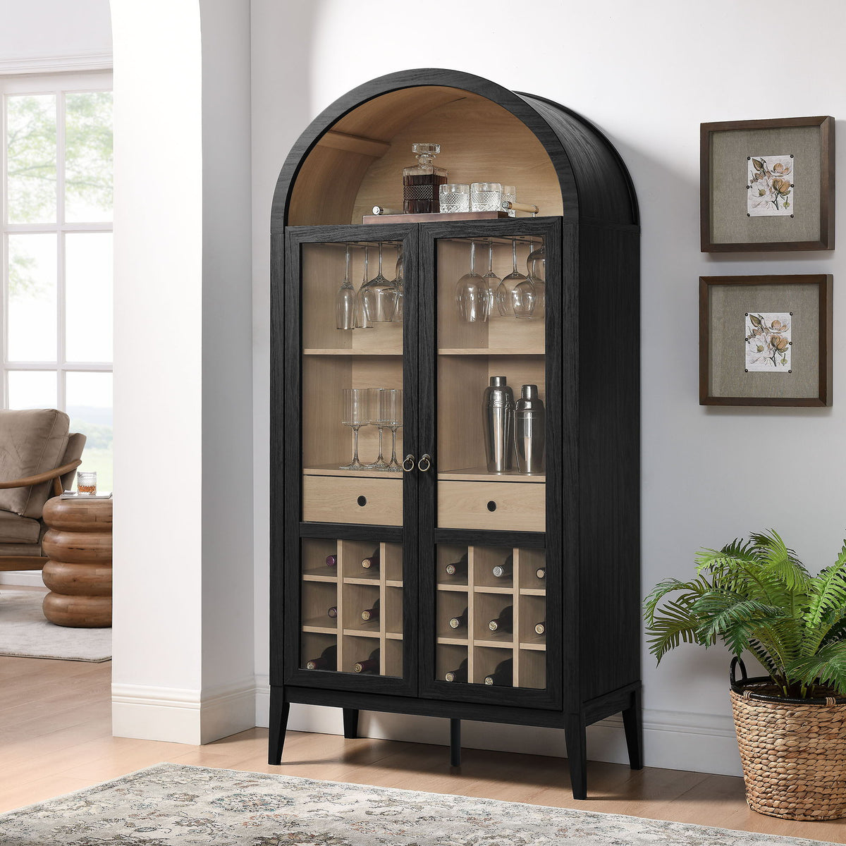 Nolan Arched Bar Cabinet by Modway