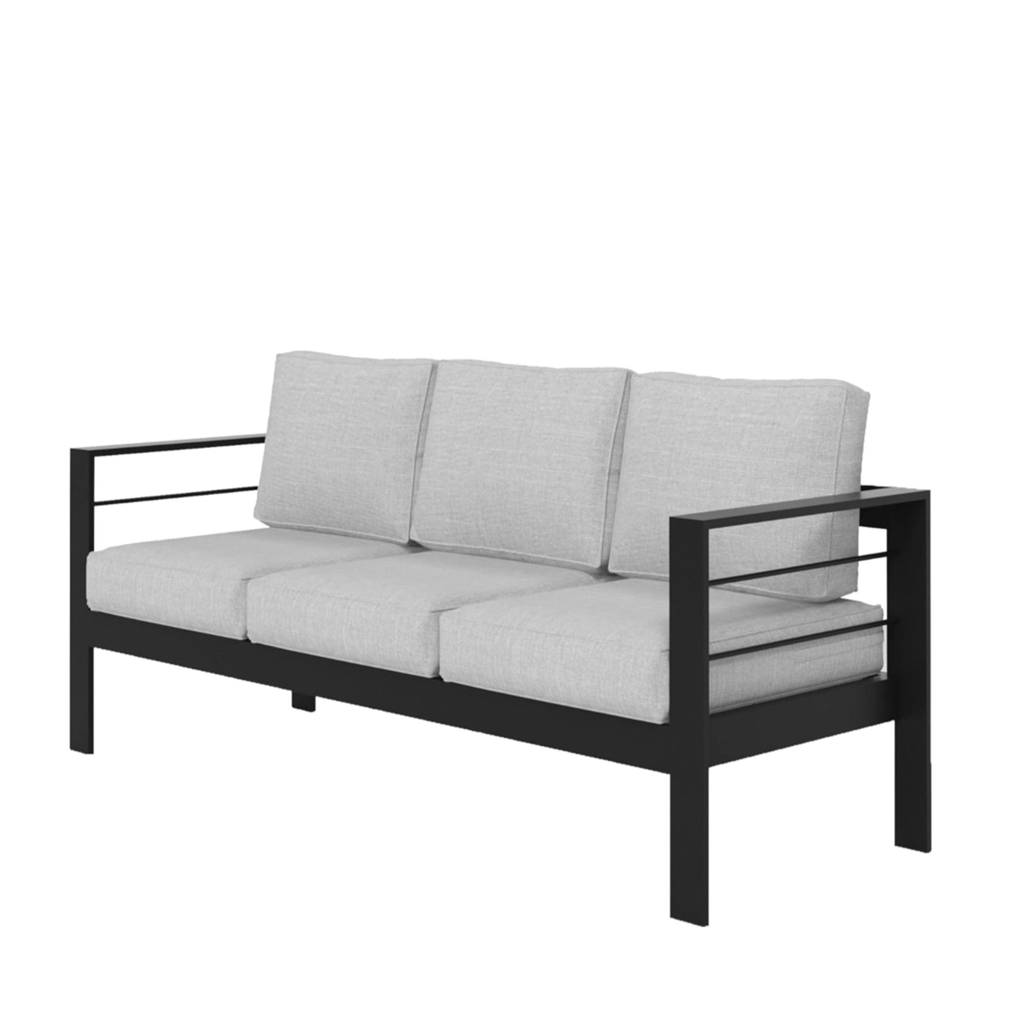 All-Weather Patio Sofa & Cushions, 3 Seat Outdoor Couch