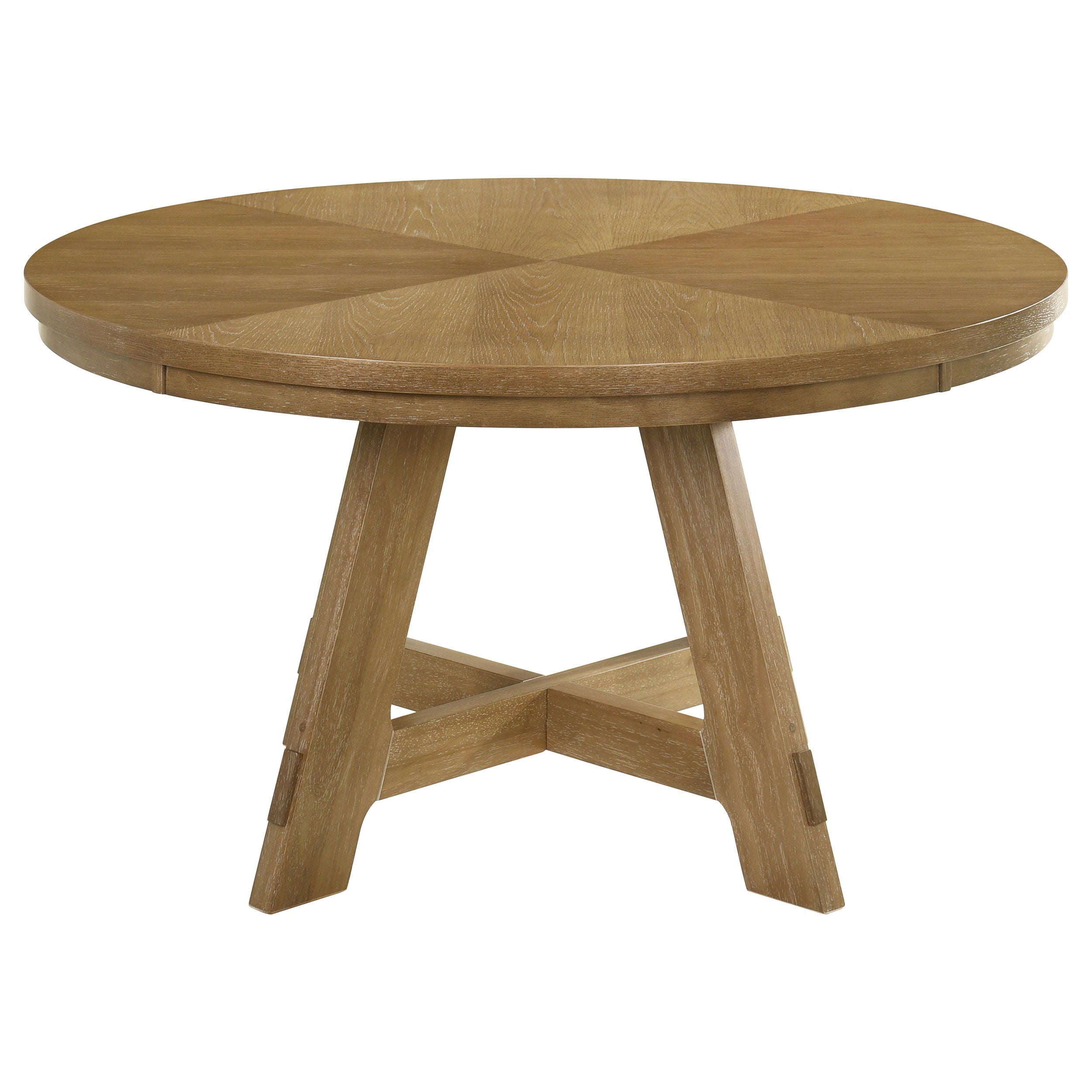 Coaster Fine Furniture Danvers - Round Wood Dining Table - Brown Oak | Meri Furniture