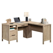 L-Shaped Home Office Desk in Prime Oak