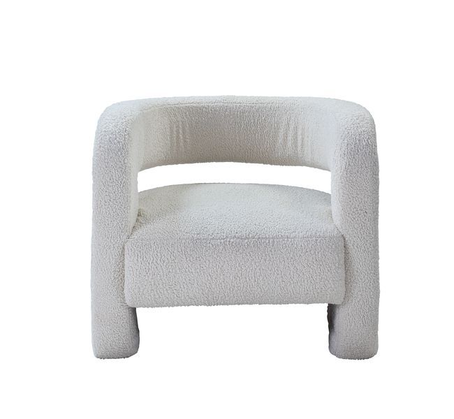 ACME Yitua - Accent Chair - White Teddy Sherpa | Meri Furniture