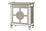 Varian II - Wine Cabinet - Mirrored & Antique Platinum - 43"