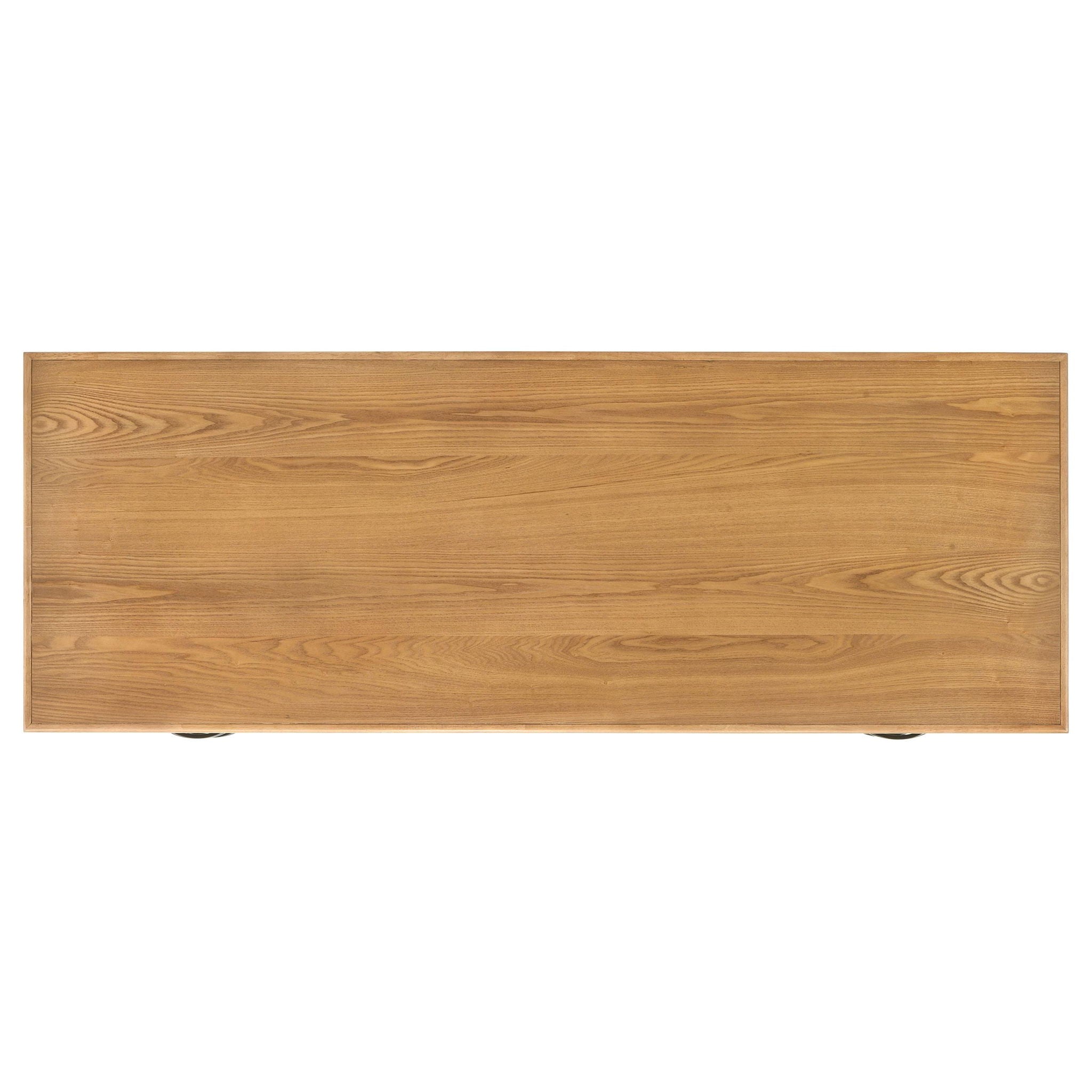 Roldan 69-inch 4-drawer Computer Desk with File Drawer Light Ash