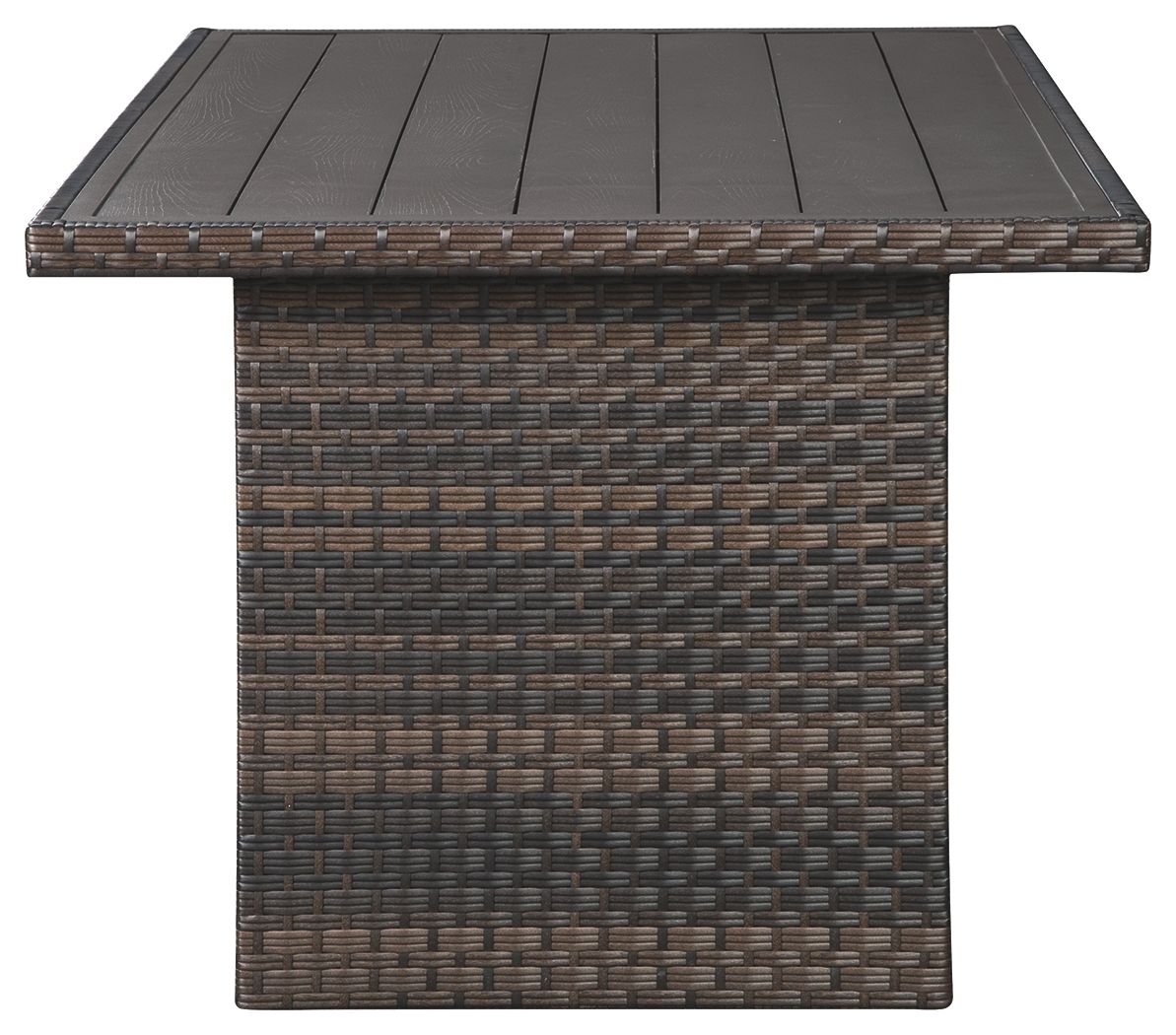 Ashley Furniture Easy - Dark Brown / Beige - Rect Multi-use Table | Meri Furniture