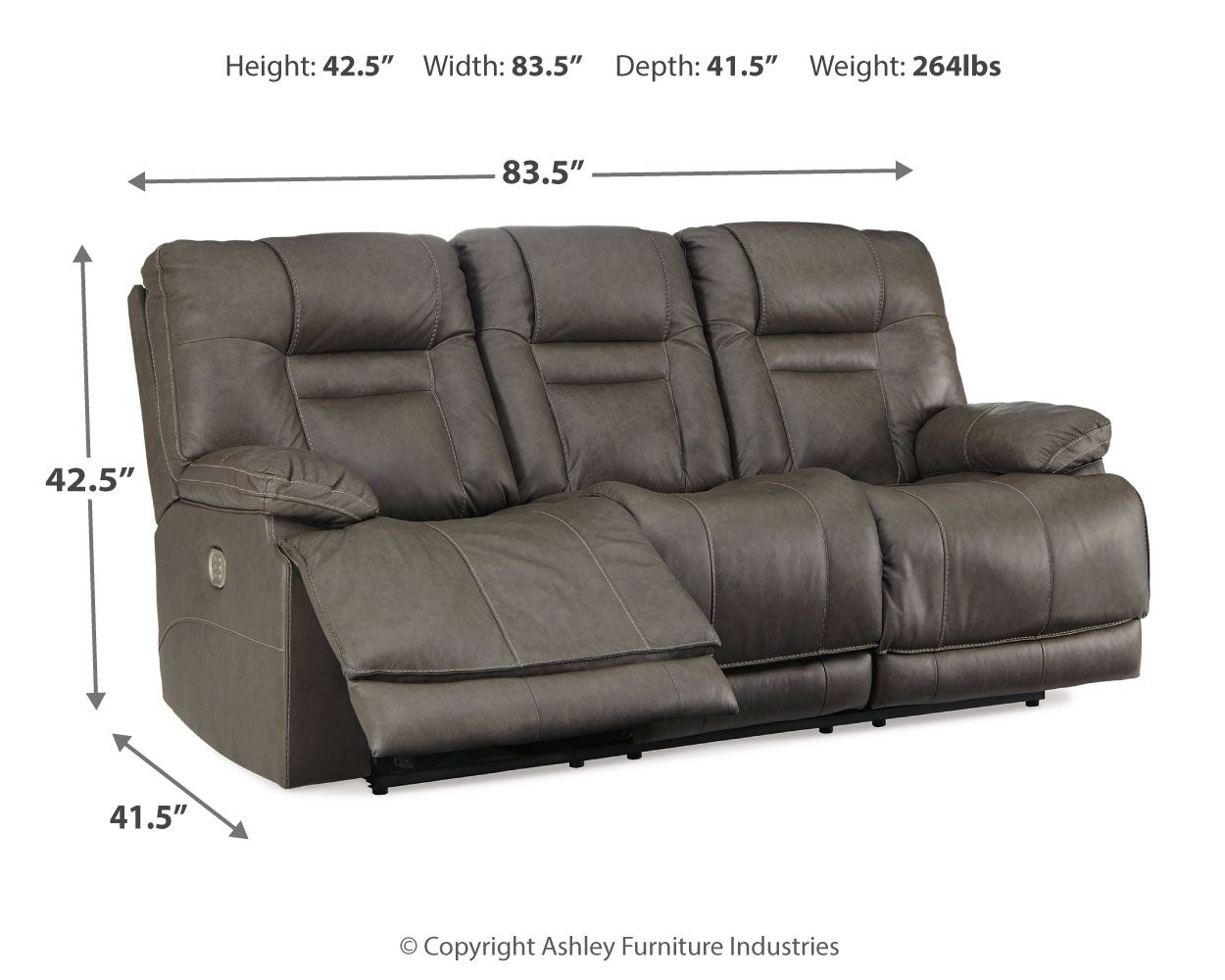 Ashley Furniture Wurstrow - Power Reclining Sofa | Meri Furniture