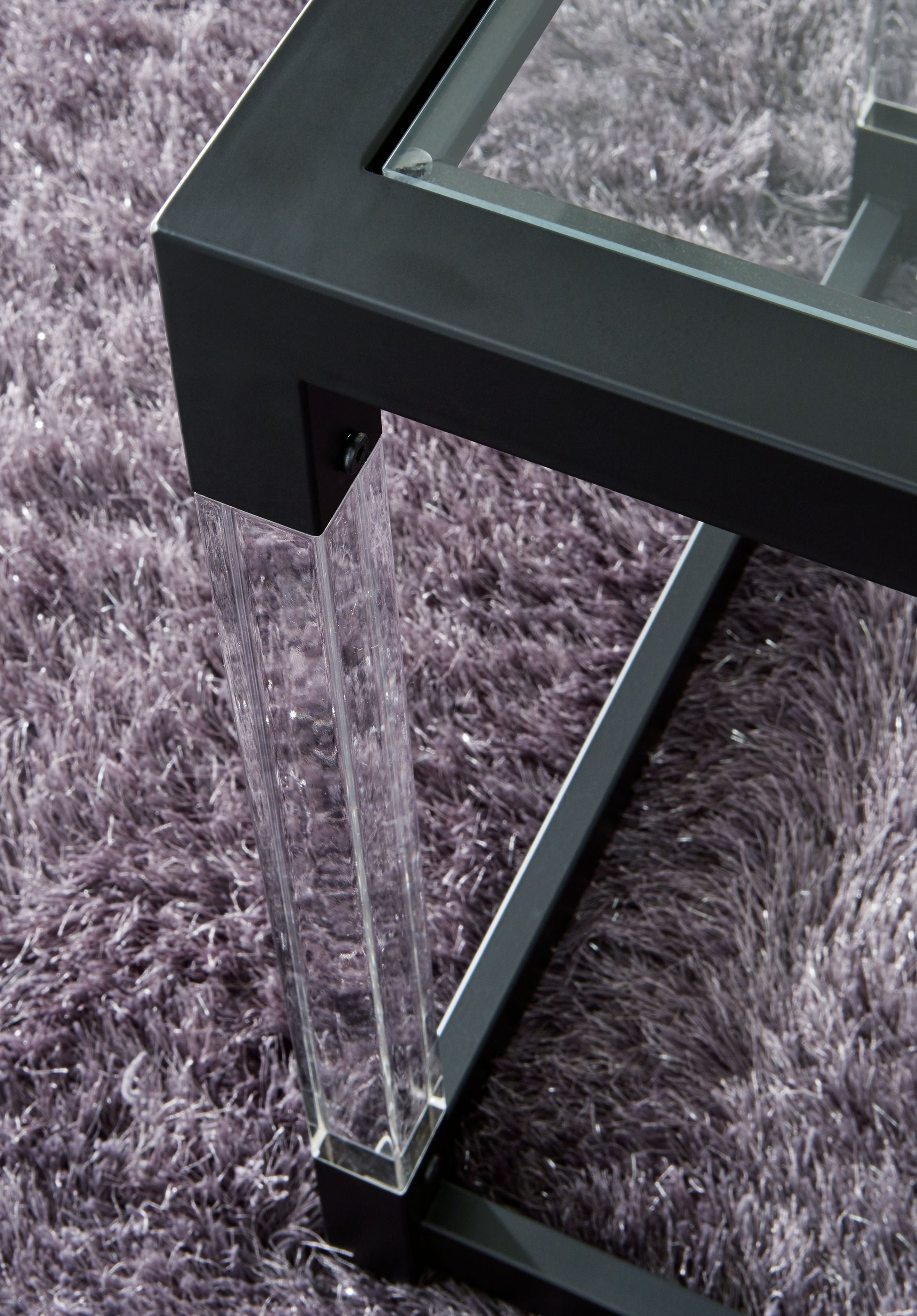 Ashley Furniture Nallynx - Metallic Gray - Square End Table | Meri Furniture