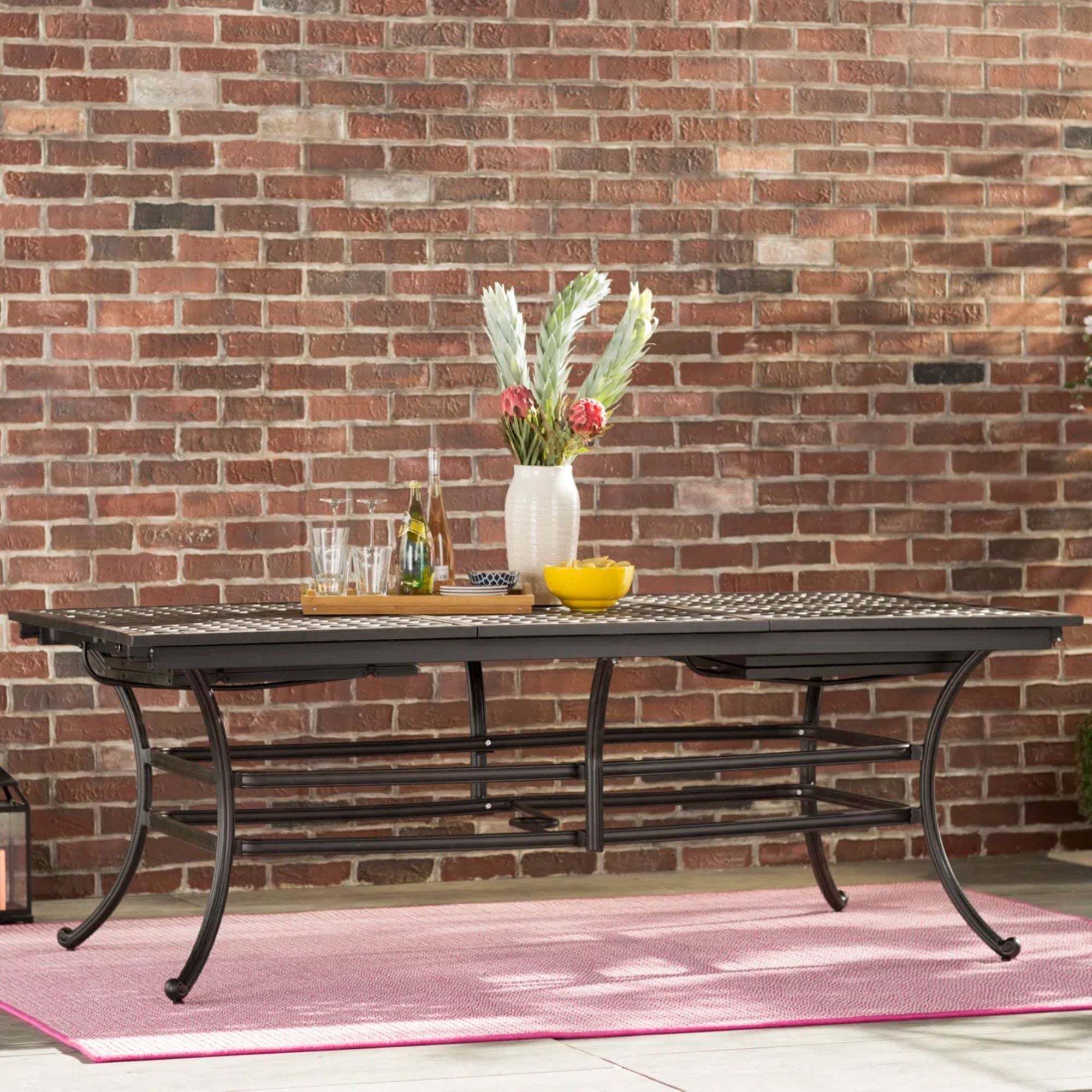 Rectangle Extension Table - Dark Lava Bronze