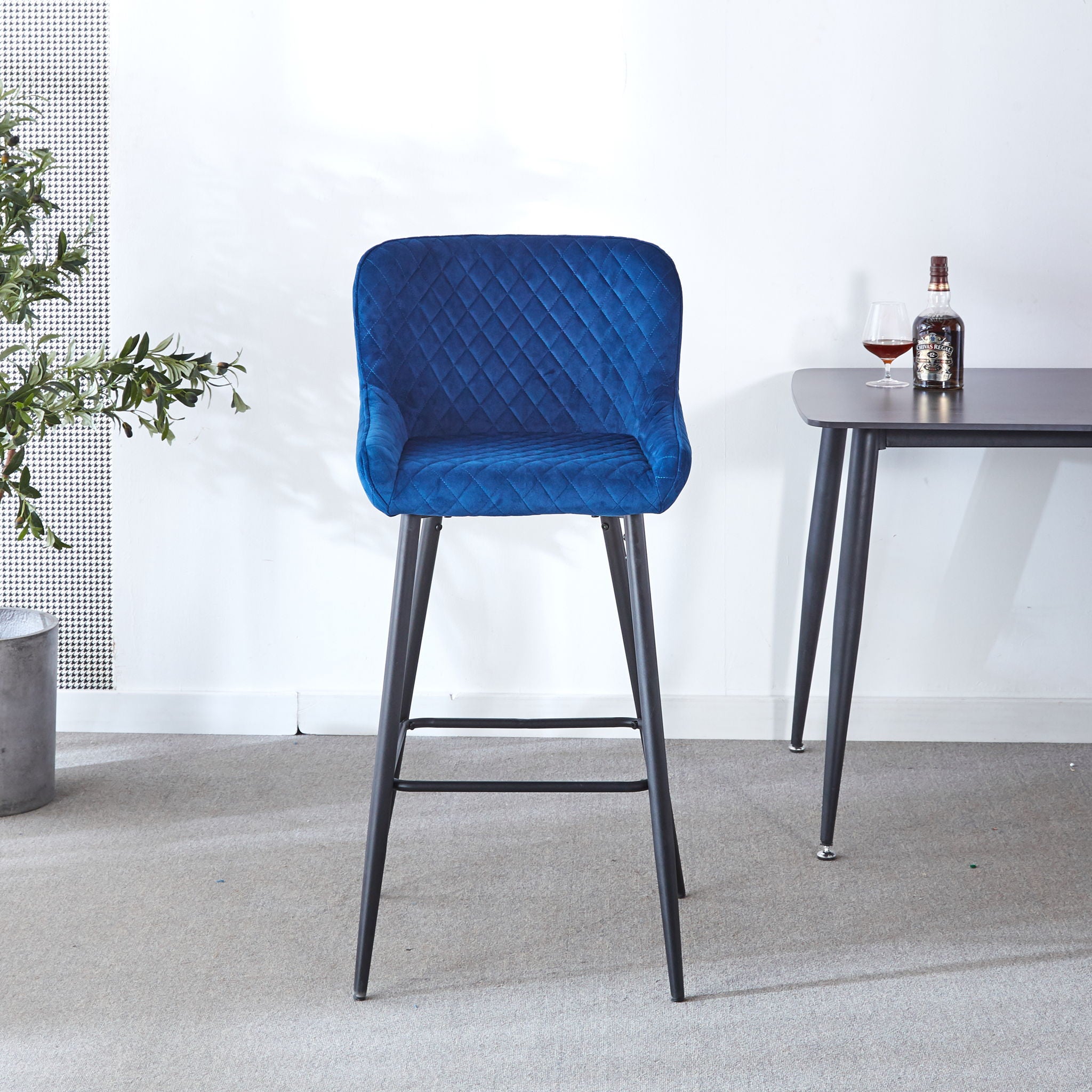 Ergonomic Counter Height Bar Stool (Set of 2)