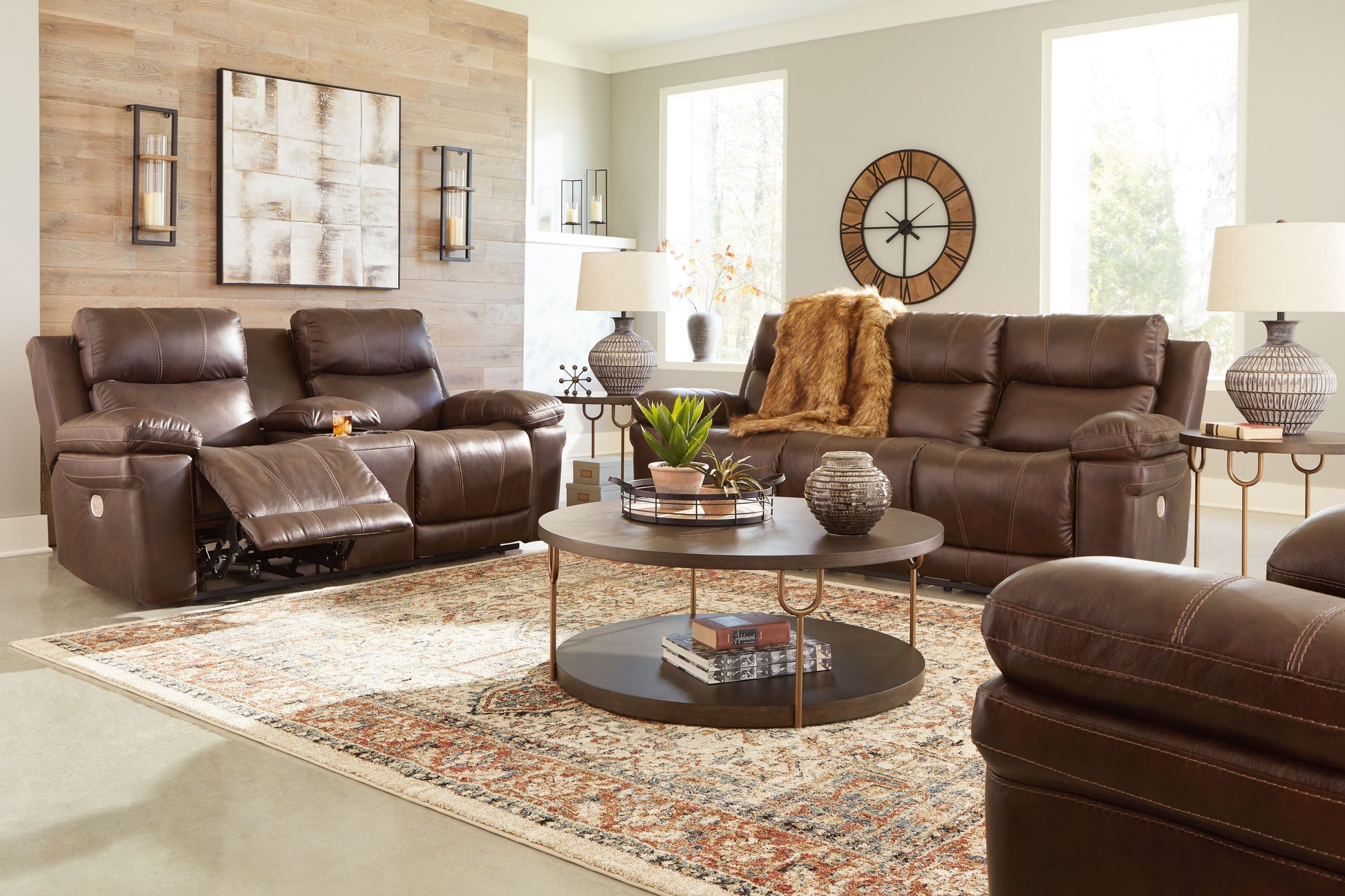 Signature Design by Ashley® Edmar - Reclining Living Room Set | Meri Furniture