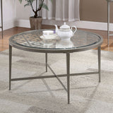Furniture of America Freja - Coffee Table - Silver | Meri Furniture