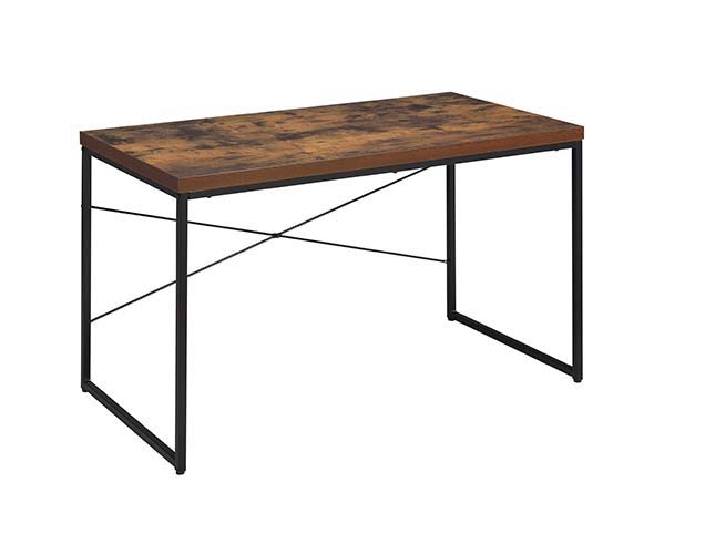 ACME Bob - Console Table - Weathered Oak & Black Finish | Meri Furniture
