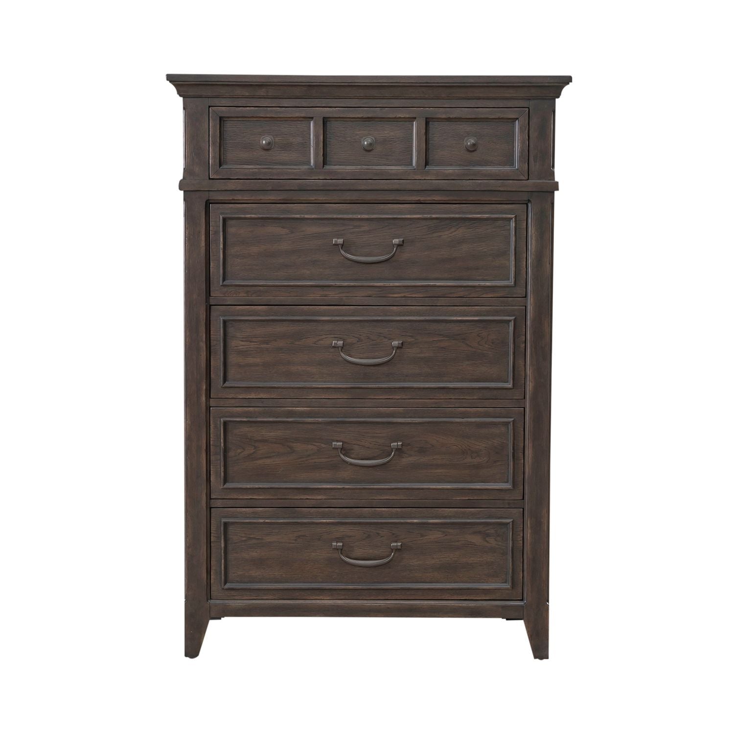 Paradise Valley - 5 Drawer Chest - Saddle Brown