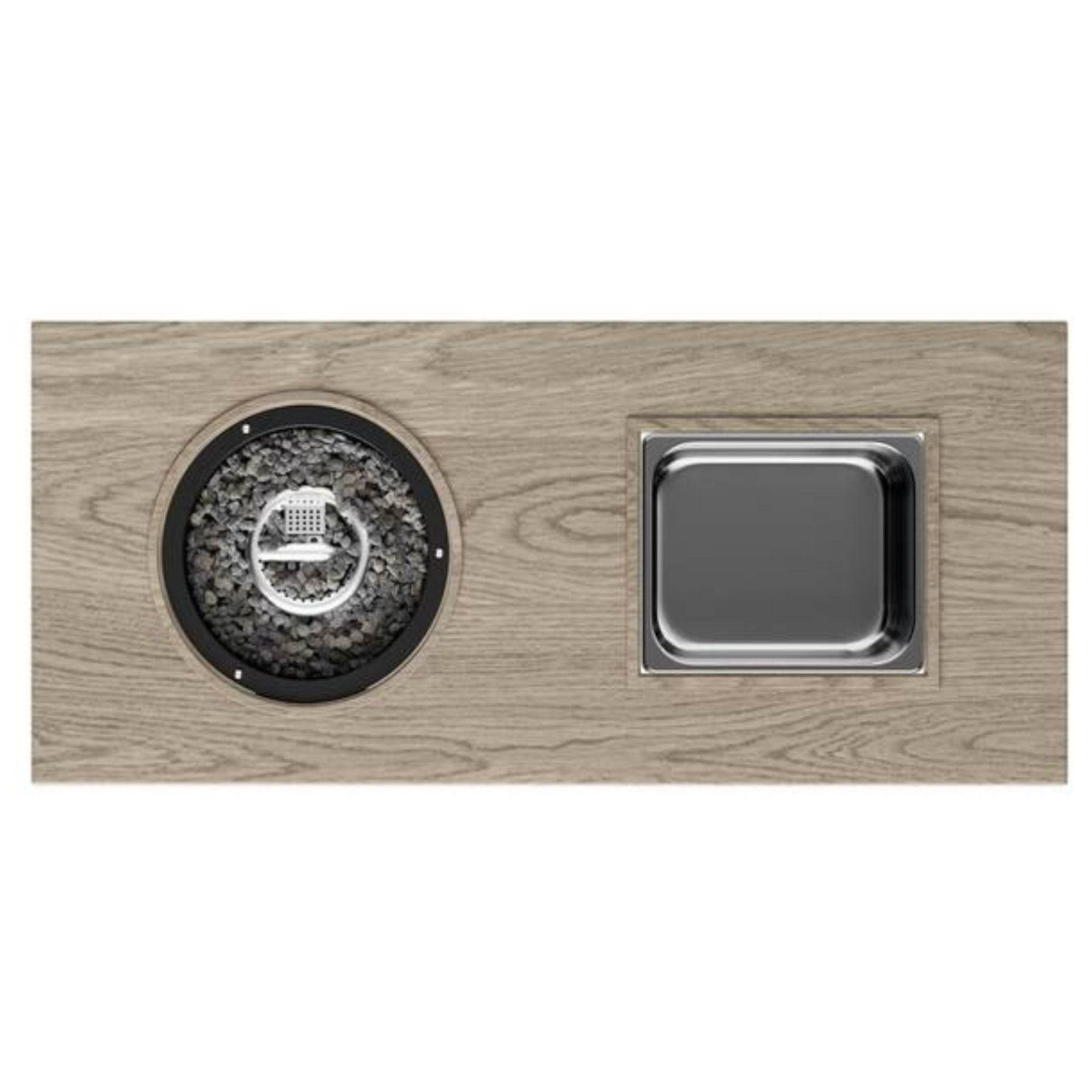 3 In 1 Outdoor Propane Fire Pit Table 50, 000 BTU With Ice Bucket - Beige