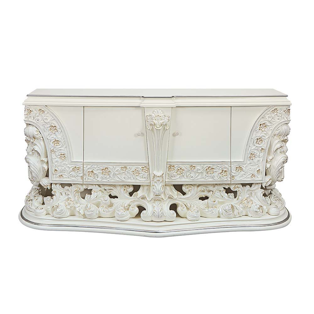 ACME Adara - Dresser - Antique White Finish | Meri Furniture