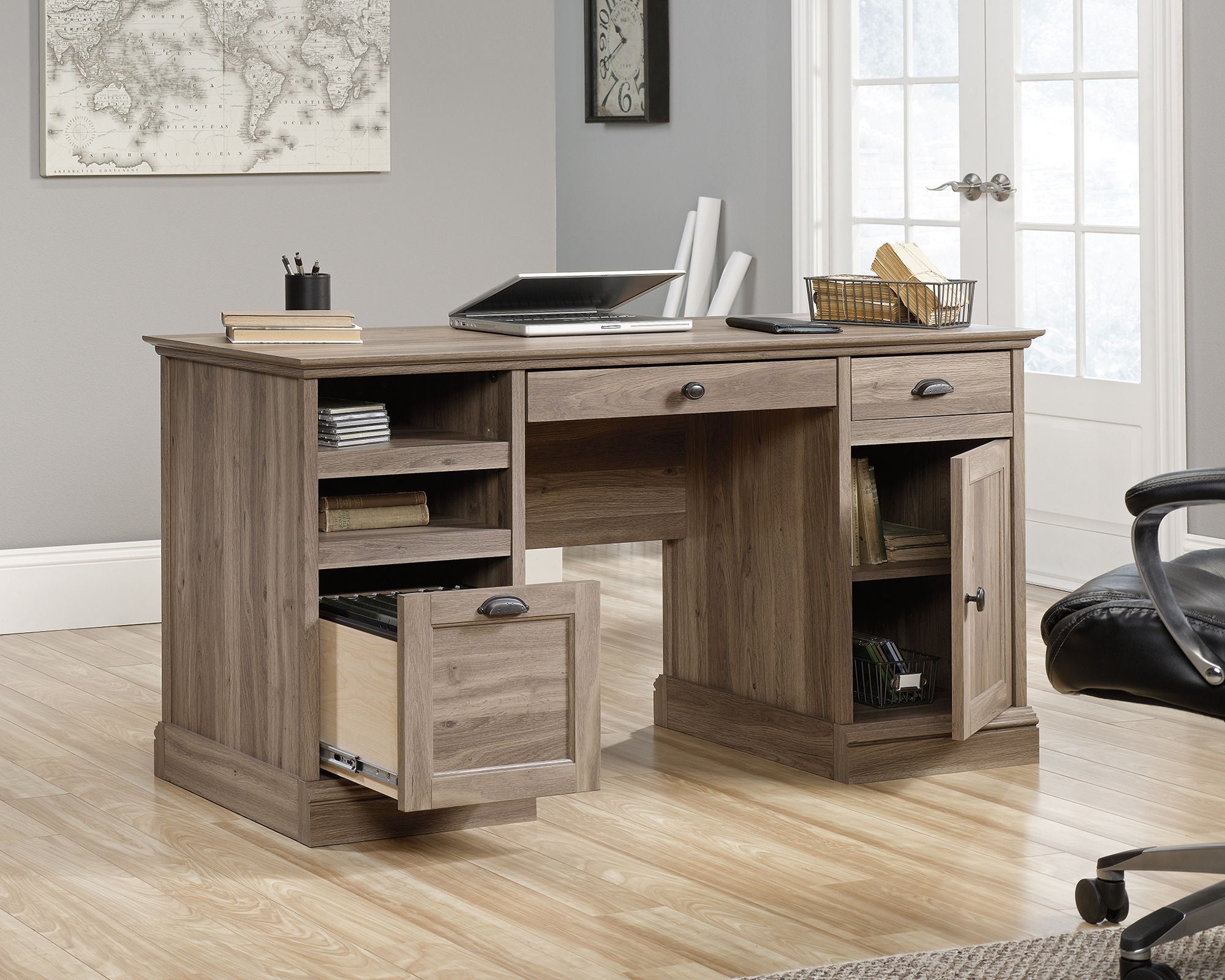 Barrister Lane Executive Desk Salt Oak