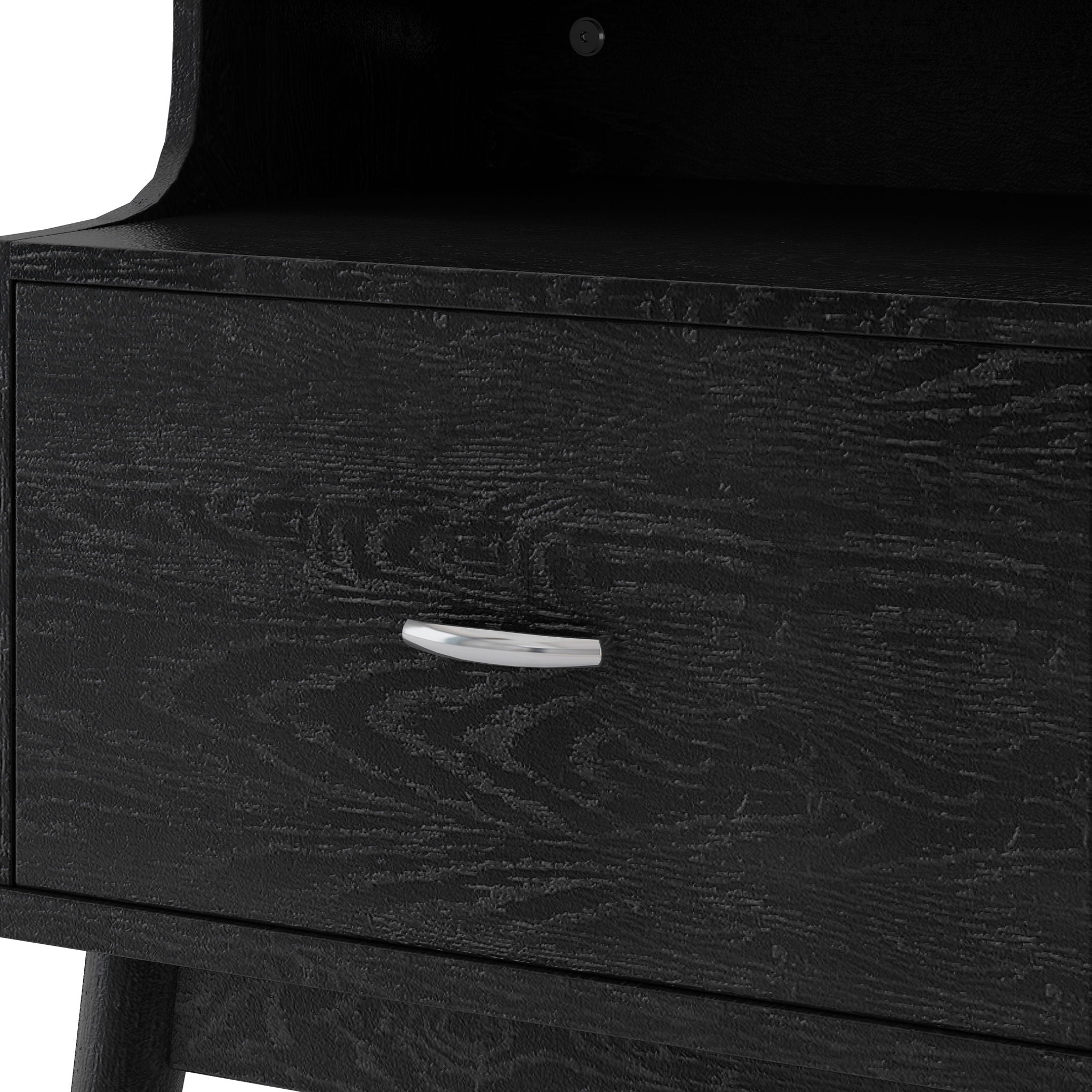 Starla - Wooden Nightstand - Black